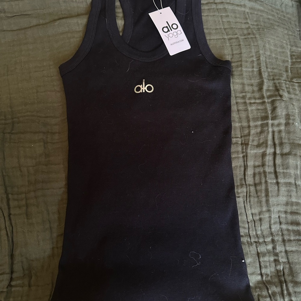 Alo Yoga Black Tank Top